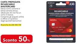 Esselunga Carta prepagata ricaricabile mastercard offerta