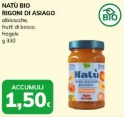Basko Natù bio rigoni di asiago albicocche, frutti di bosco, fragole offerta