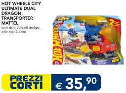 Esselunga Hot wheels city ultimate dual dragon transporter mattel offerta