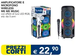Esselunga Amplificatore e microfono wireless me me music offerta