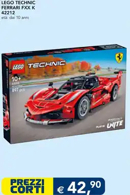 Esselunga LEGO TECHNIC FERRARI FXX K 42212 offerta