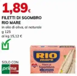 Basko Filetti di sgombro rio mare in olio di oliva, al naturale offerta