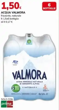 Basko Acqua valmora frizzante, naturale offerta