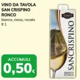 Basko Vino da tavola san crispino ronco bianco, rosso, rosato offerta