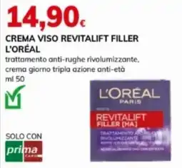 Basko Crema viso revitalift filler L'ORÉAL offerta