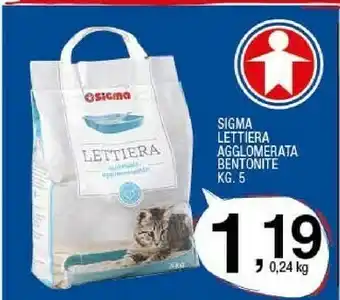 Sigma Lettiera per gatti offerta