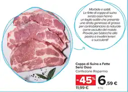 Carrefour Market Coppa di Suino a Fette Senz Osso offerta