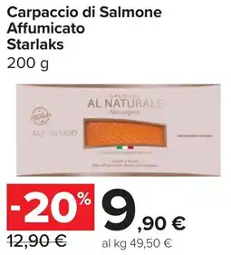 Carrefour Market Carpaccio di Salmone Affumicato Starlaks offerta