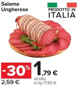 Carrefour Market Salame Ungherese offerta