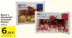 Carrefour Market Boero o Gianduiotti Chocolate Passion offerta