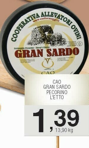 Sigma Gran sardo pecorino offerta