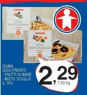 Sigma Sigma sugo pronto offerta