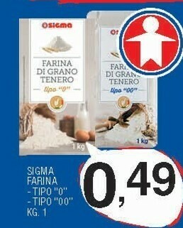 Sigma Sigma - farina tipo 00 di grano tenero biologico 1000 g(ml) offerta