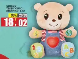 Maury's Chicco teddy orso emozioni ABC offerta