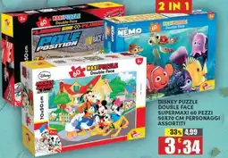 Maury's Disney puzzle double face supermaxi 60 pezzi 50x70 cm offerta