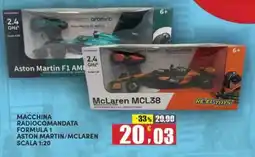 Maury's Macchina radiocomandata formula 1 aston martin/mclaren scala 1:20 offerta