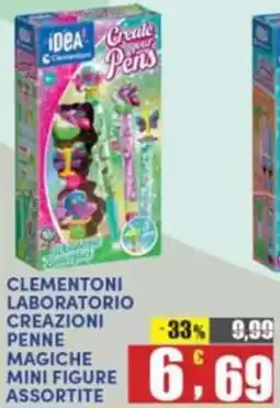 Maury's Clementoni laboratorio creazioni penne magiche mini figure offerta