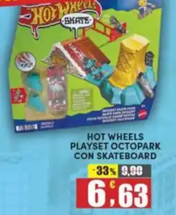 Maury's Hot wheels playset octopark con skateboard offerta