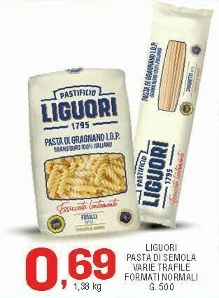 Sigma Fusilli n. 140 pasta di gragnano 500 g(ml) offerta