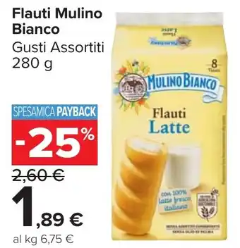Carrefour Market Flauti Mulino Bianco offerta
