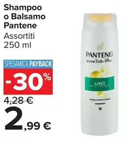 Carrefour Market Shampoo o Balsamo Pantene offerta
