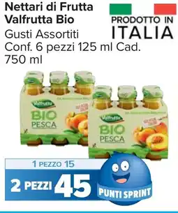 Carrefour Market Nettari di Frutta Valfrutta Bio offerta