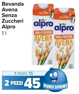 Carrefour Market Bevanda Avena Senza Zuccheri Alpro offerta
