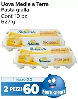 Carrefour Market Uova Medie a Terra Pasta gialla offerta