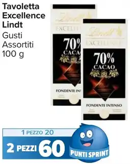 Carrefour Market Tavoletta Excellence Lindt offerta