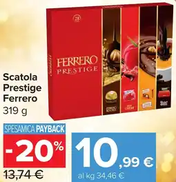 Carrefour Market Scatola Prestige Ferrero offerta