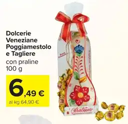 Carrefour Market Dolcerie Veneziane Poggiamestolo e Tagliere offerta