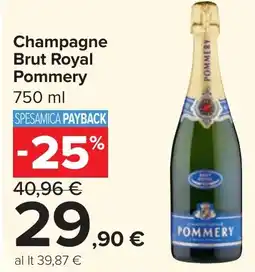 Carrefour Market Champagne Brut Royal Pommery offerta