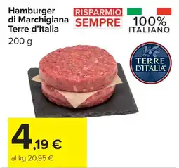 Carrefour Hamburger di Marchigiana Terre d'Italia offerta