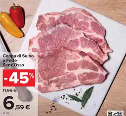 Carrefour Coppa di Suino a Fette Senz'Osso offerta