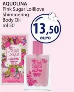 Acqua & Sapone AQUOLINA Pink Sugar Lollilove Shimmering Body Oil offerta