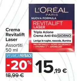 Carrefour Market Crema Revitalift Laser offerta