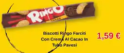 Bennet Biscotti Ringo Farciti Con Crema Al Cacao In Tubo Pavesi offerta