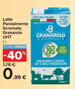 Carrefour Market Latte Parzialmente Scremato Granarolo UHT offerta