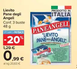 Carrefour Market Lievito Pane degli Angeli offerta