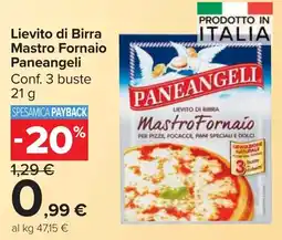 Carrefour Market Lievito di Birra Mastro Fornaio Paneangeli offerta