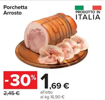 Carrefour Porchetta Arrosto offerta