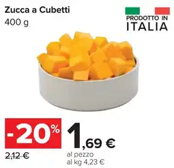 Carrefour Zucca a Cubetti offerta