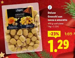 Lidl Deluxe Gnocchi con zucca e amaretto offerta