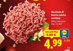 Lidl Macinato di bovino adulto scottona offerta
