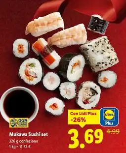 Lidl Mukawa Sushi set offerta