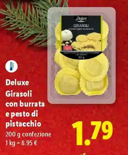 Lidl Deluxe Girasoli con burrata e pesto di pistacchio offerta