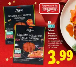 Lidl Deluxe Salmone affumicato norvegese offerta