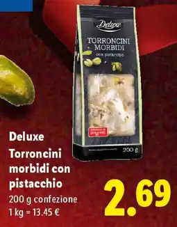 Lidl Deluxe Torroncini morbidi con pistacchio offerta