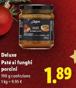 Lidl Deluxe Paté ai funghi porcini offerta