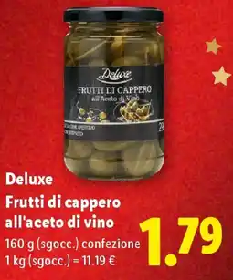 Lidl Deluxe Frutti di cappero all'aceto di vino offerta